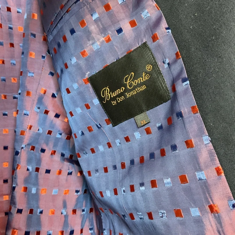 Bruno Conte by Don Jonathan plaid Blazer men's xl - Picture 6 of 10